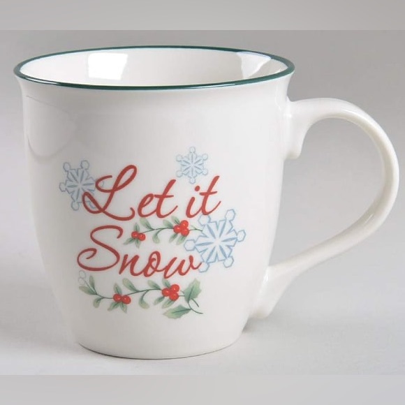 Pfaltzgraff Winterberry Two Mug Set: Let It Snow, Baby It’s Cold Outside - Picture 4 of 7